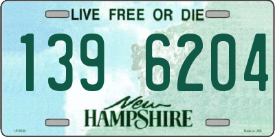 NH license plate 1396204