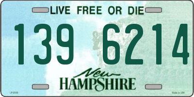 NH license plate 1396214