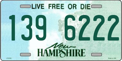 NH license plate 1396222
