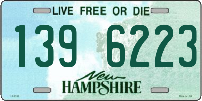 NH license plate 1396223