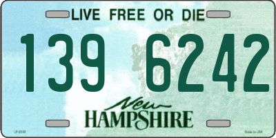 NH license plate 1396242