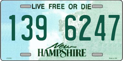 NH license plate 1396247
