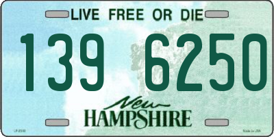 NH license plate 1396250