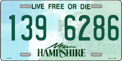NH license plate 1396286