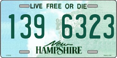 NH license plate 1396323