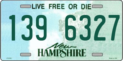 NH license plate 1396327