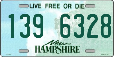 NH license plate 1396328