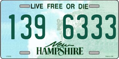 NH license plate 1396333