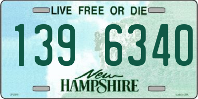 NH license plate 1396340
