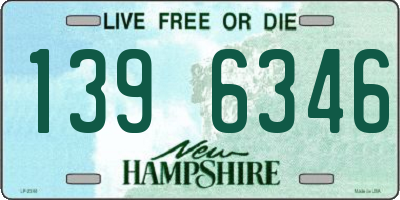 NH license plate 1396346