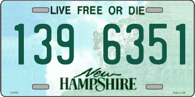 NH license plate 1396351