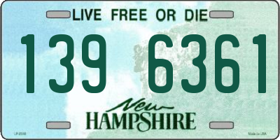 NH license plate 1396361