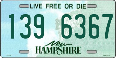 NH license plate 1396367