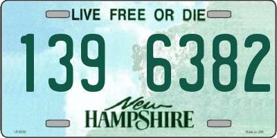 NH license plate 1396382