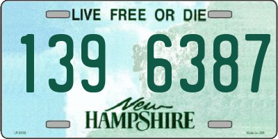 NH license plate 1396387
