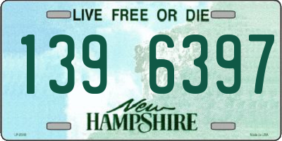 NH license plate 1396397