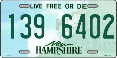 NH license plate 1396402