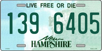 NH license plate 1396405