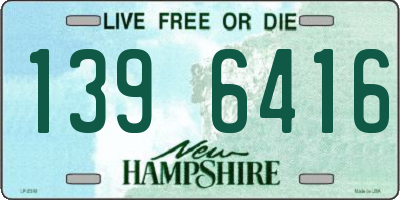 NH license plate 1396416
