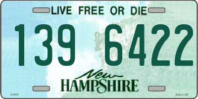 NH license plate 1396422