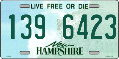 NH license plate 1396423