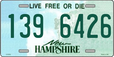 NH license plate 1396426