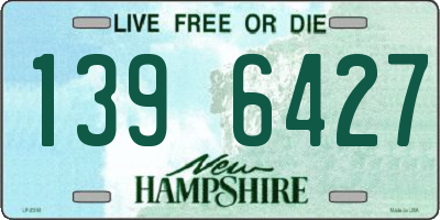 NH license plate 1396427