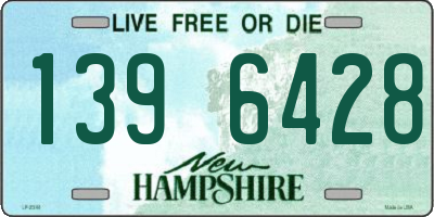 NH license plate 1396428