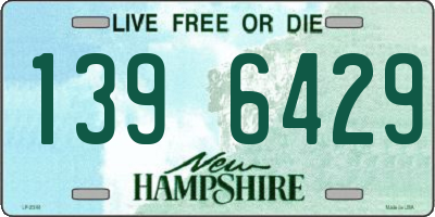 NH license plate 1396429