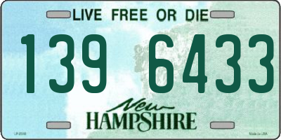 NH license plate 1396433