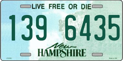 NH license plate 1396435