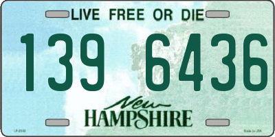 NH license plate 1396436