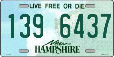 NH license plate 1396437