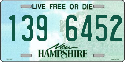 NH license plate 1396452