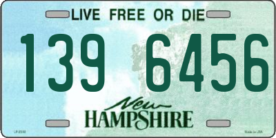 NH license plate 1396456