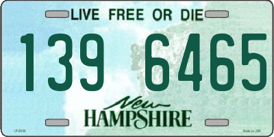 NH license plate 1396465