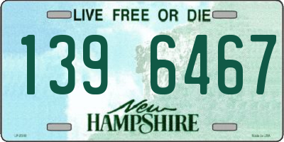 NH license plate 1396467