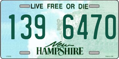 NH license plate 1396470