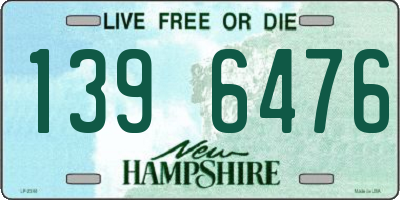 NH license plate 1396476