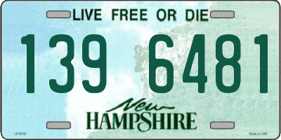 NH license plate 1396481