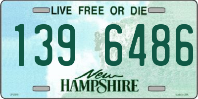 NH license plate 1396486