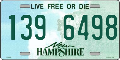NH license plate 1396498
