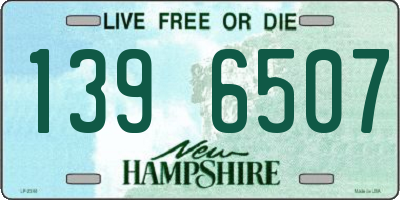 NH license plate 1396507