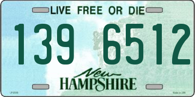 NH license plate 1396512