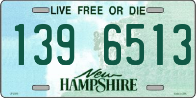 NH license plate 1396513