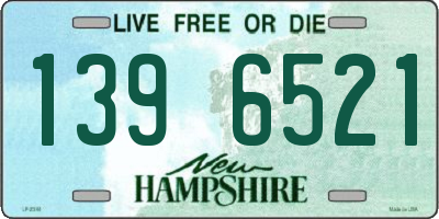 NH license plate 1396521