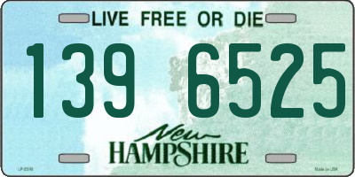 NH license plate 1396525