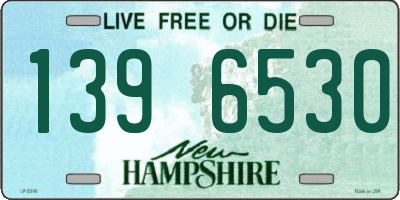 NH license plate 1396530
