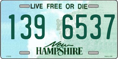 NH license plate 1396537