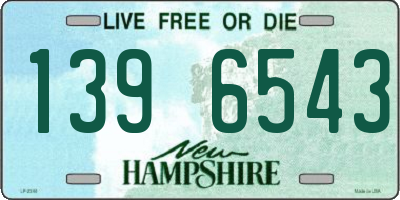 NH license plate 1396543